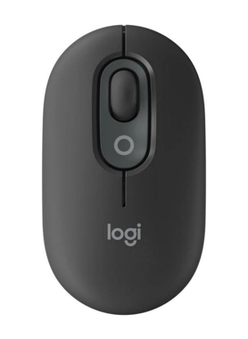 Logitech - POP Wireless Mouse with Customizable Emoji Graphite 10.48 x 5.94 x 3.52 cm