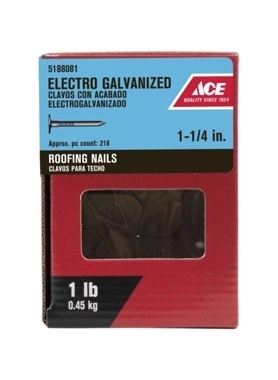 ACE ELECTRO GALV.ROOF NAIL 3.175CM