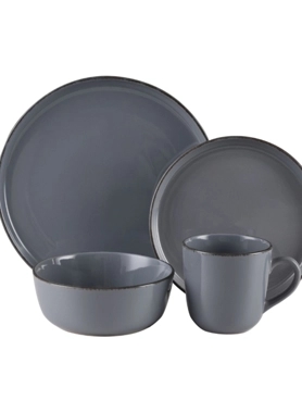 BIEN SERVI DINNERSET STONEWARE 16PC DGY