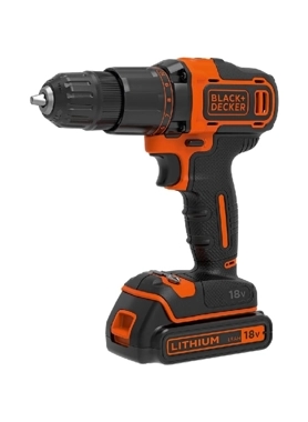B&D 18V CORDLESS 2-GEAR DRILL W/KITBOX