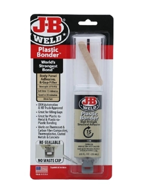 JB WELD PLASTIC 25ML BONDER SYRINGE