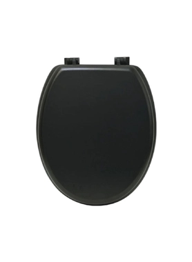 TNDNCE MDF TOILTSEAT PLSTC M.BLK 45.72CM