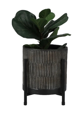 SERENE PLNTR STRIPED CRMC W/STND37X42/36