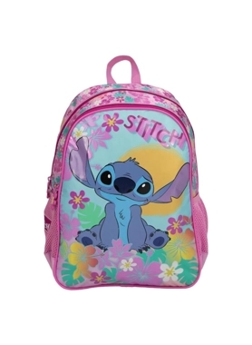 SUN BACK PACK W/2COMPRTMNT. STITCH PINK