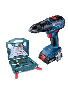 BOSCH CORDLESS HAMMER DRILL W/FREE ACCS.