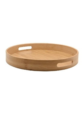 BIEN SERVI TRAY DIA35X5CM BAMBOO