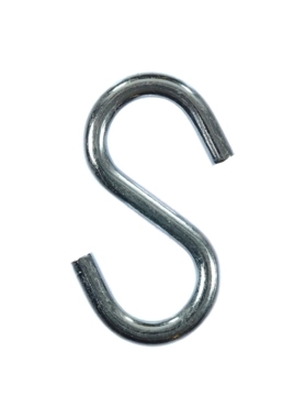 ACE S HOOK ZINC PLATED 3-1/4" 2PC