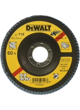 DEWALT FLAP DISC 60G 115X22.23MM