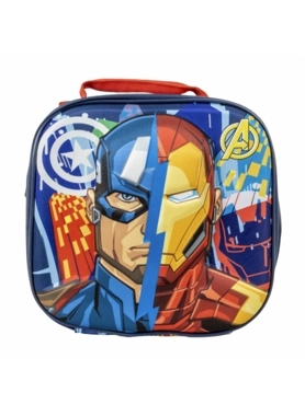 Stor - Avengers 3D Embossed Design Insulated Lunch Bag Multicolour 25 x 8 x 21 cm