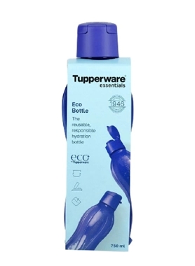 TUPPERWARE PLASTIC ECO BOTTLE 750ML BLU