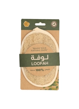 HONEYBEE NATURAL OVAL SHAPE BATH LOOFAH