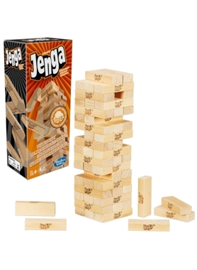 HASBRO JENGA GAME ORIGINAL WOOD BLOCK