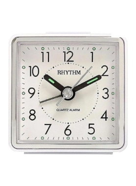 BEEP ALARM CLOCK WHITE CRE210NR03 RHYTHM