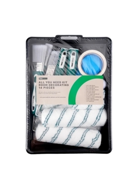 Traitools - 14-Piece All You Need Room Decorating Paint Set Multicolour 7.5 x 30 x 41 cm