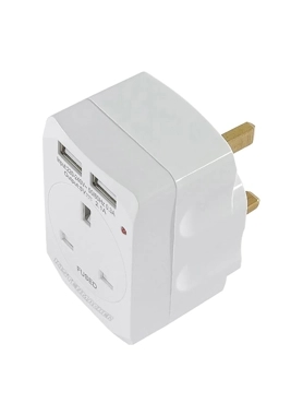 KISTENMACHER 3 WAY 13A 2USB PLUG ADAPTOR