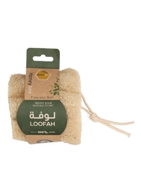 HONEYBEE NAT LOOFAH W/COTTON CORD 10CM