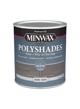 MINWAX POLYSHADES GLOSS SLATE 1QT
