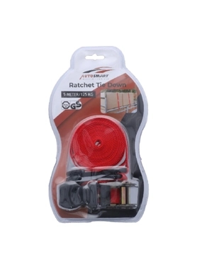 AUTOSMART RATCHET TIE DOWN W/BELT 125KG
