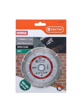 TACTIX FAST CUTTING DIAMOND BLADE 115MM
