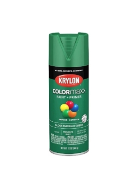 KRYLON COLORMAXX GLOSS EMERALD GRN 340G