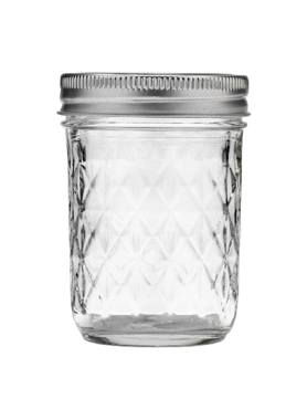 BALL GLASS JELLY JAR 236.8ML 12 PCS