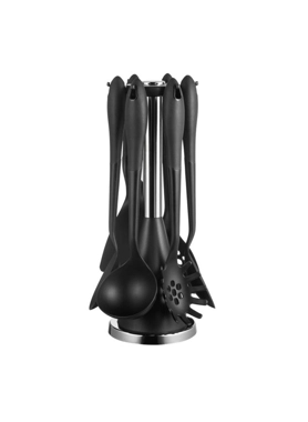 PARFAIT UTENSIL SET W/STAND 6PCS-BLACK