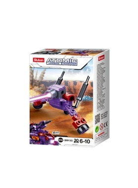 SLUBAN 30P MONSTER BUILDING TOY RED&PURP