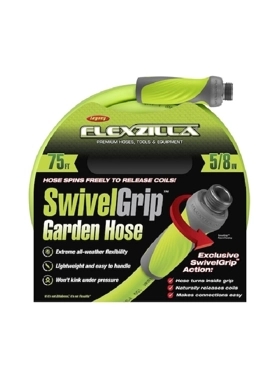 FLEXZILLA 5/8X75 SWIVEL GRIP WATER HOSE