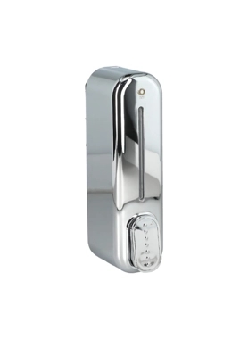 Aqua Drop - Wall-Mounted Manual Soap Dispenser Chrome 350ml