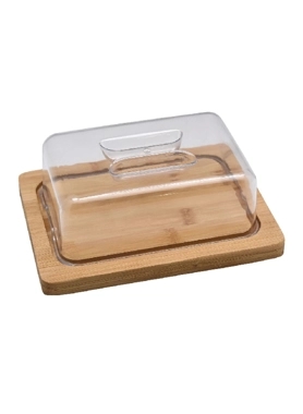 BIEN SERVI CHEESE DOME W/ACRYLCLD BAMBO