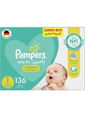 PAMPERS S1 1X136 NB M6