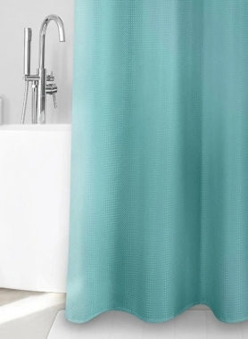 SAFDIE CURTAIN 178X183CM WAFFLE AQUA