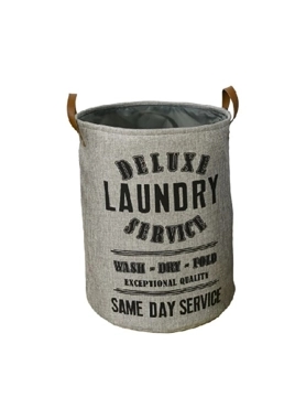 HONEYBEE LAUDRY HAMPER 38X38X48CM GREY