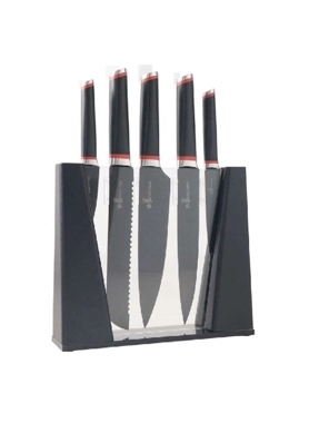 HATCHEN 6PCSKITCHEN KNIFE SET RUBBERWOOD