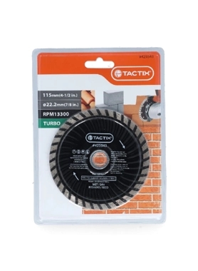 TACTIX DIAMOND TURBO CUTTNG DISC 115MM