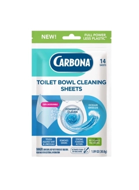 Carbona - 14-Sheet Ocean Breeze Scent Toilet Bowl Cleaning Sheets 21 x 13 x 1.8 cm