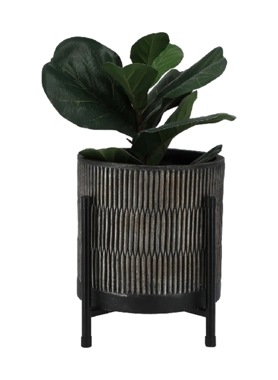 SERENE PLNTR STRIPED CRMC W/STND31X37/30