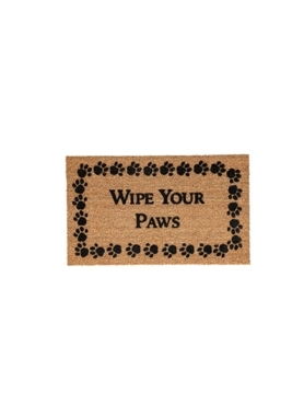 DECOIR DOOR MAT WIPE YOUR PAWS 45X76CM