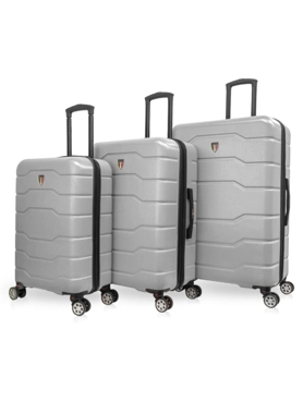 TUCCI CAMMINO LUGGAGE 3PC SET HARD SILVR