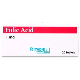 Folic Acid 1 mg 20 Tablets
