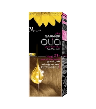 Garnier Olia 7.1 Dark Ash Blonde Hair Dye