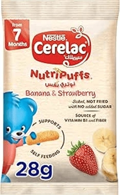 Nestle Cerelac Corn Stick Banana & Strawberry 28g