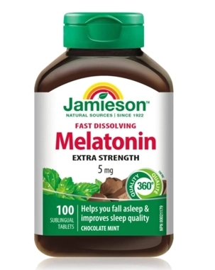 Jamieson 5Mg Melatonin Fast Dissolving Sublingual 100Tablets