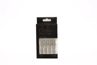 Belle Brave & Pretty Green Stiletto Press-On Nails 24 Pieces