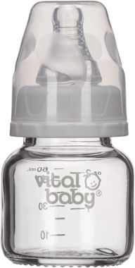 Vital Baby Glass Feeding Bottle 60ml