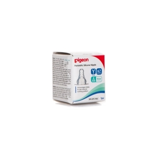 Pigeon Peristaltic Silicone Nipple Y-Cut 6.7 Months+