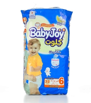 Babyjoy Culotte Pants Diapers XXL 32 Pieces