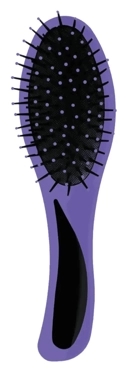 Intervion Hair Brush Violet & Black 1Piece