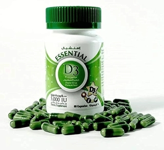 Essential D3 5000 IU 60Capsules
