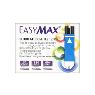 EASYMax Blood Glucose Test Strips 50 Pieces